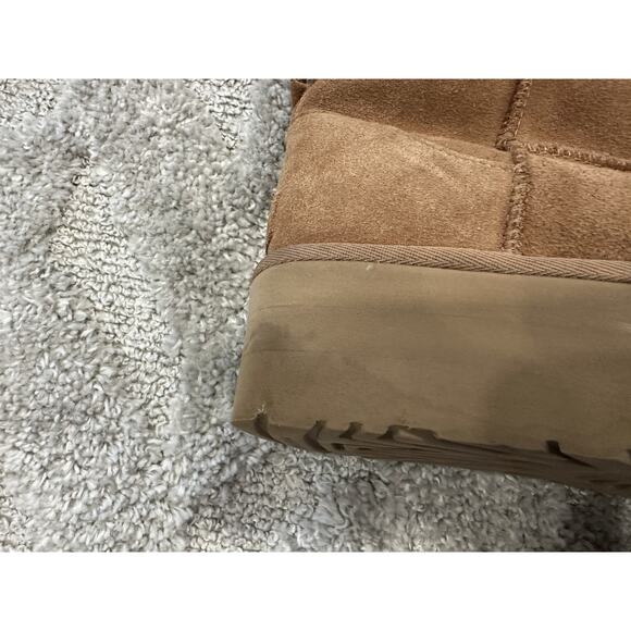 Ugg Classic Platform Mini Booties in Cognac Chestnut Sz 10 USED - Picture 4 of 10